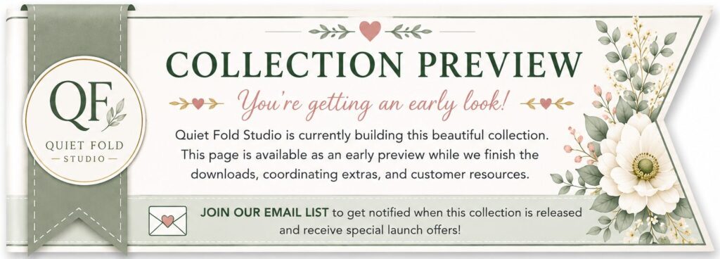 Printable Christian Greeting Card Collections hub page preview ribbon