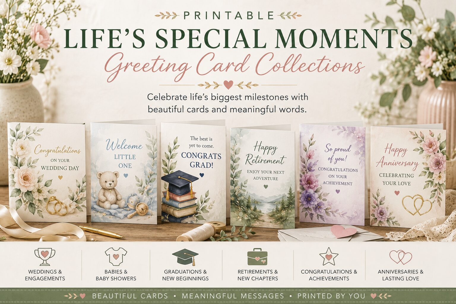 printable-lifes-special-moments-greeting-card-collections hub page feature